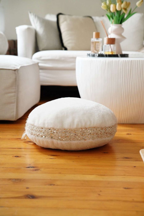 Aberto Design Cojín Decorativo Pelus - Ecru